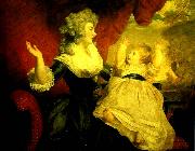 Sir Joshua Reynolds georgiana, duchess of devonshire with her daughter oil on canvas